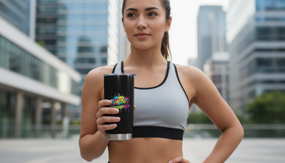 20oz Fat Tumbler Black