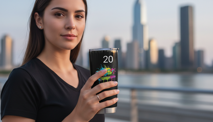 20oz Fat Tumbler Black