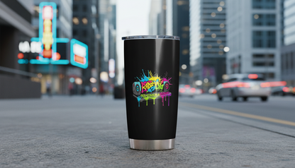 20oz Fat Tumbler Black