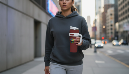 40oz Stainless Steel Tumbler with Handle