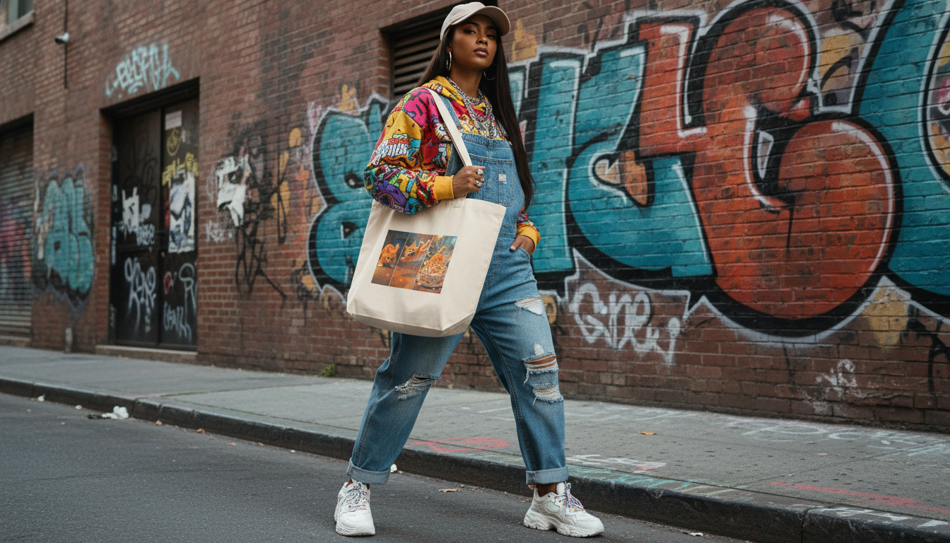 Rounded Canvas Tote Bag