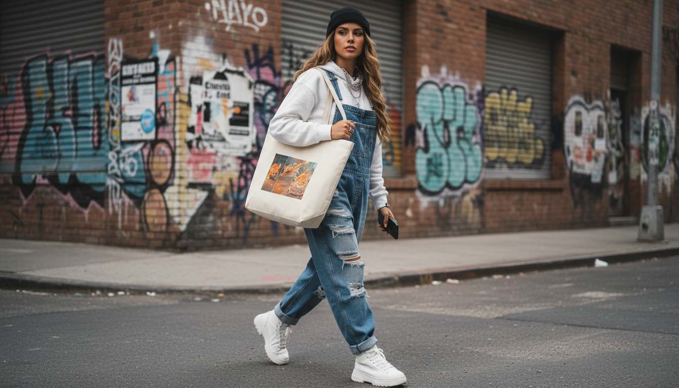 Rounded Canvas Tote Bag