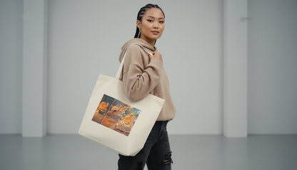 Rounded Canvas Tote Bag