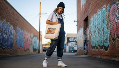 Rounded Canvas Tote Bag